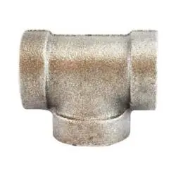 68257 - Malleable Iron Tee, 1-1/2 In Fpt X 1-1/2 In Fpt X 1-1/2 In Fpt, Galvanized Finish 1