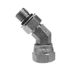 6902Nwo42 - 1/4 In Male Orb To 1/8 In Fnpsm Steel 45-Degree Swivel Adapter Elbow 1