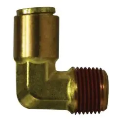 690608 - 90-Degree Male Elbow, 3/8 In Push-To-Connect & 1/2 In Male Nptf, Brass Fitting 1