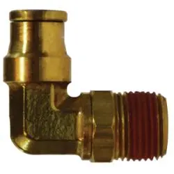 691006Sa - Brass 90-Degree Male Swivel Elbow - 3/8-In Male Nptf & Push-To-Connect Fitting 1