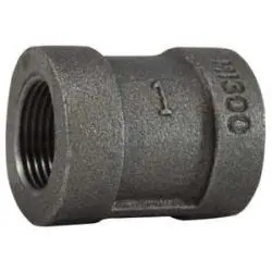 69416 - Malleable Iron Pipe Coupling 1-1/4 In Fpt X 1-1/4 In Fpt, Ansi B1.20.1 1