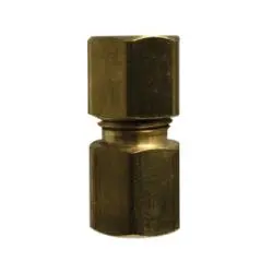 700093-0604 - Lead-Free Brass Adapter, 3/8-In Compression To 1/4-In Female Flared 1