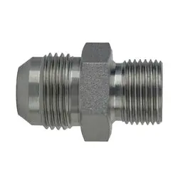 700286 - Steel Adapter - 1/2-In Jic To 3/8-In Male Bspp, 3/4-16 X 3/8-19 Thread Size 1