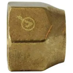 704020-0604 - 3/8 X 1/4-In Sae 45-Degree Flare Reducing Nut, Lead-Free Brass 1