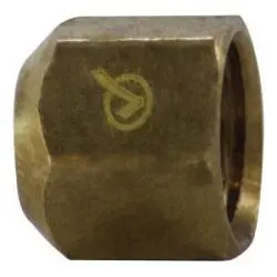 704040-05 - 5/16 In Female Flared Sae 45-Degree Flare Cap, Lead-Free Brass 1