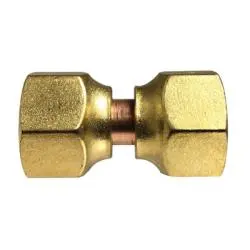 704070-05 - Lead-Free Brass Sae 45-Deg Swivel Coupling - 5/16 In X 5/16 In Female Flared 1