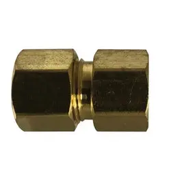 704822-0606 - 3/8 In X 3/8 In Lead-Free Brass Sae 45-Degree Flare Compression Coupling 1