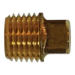 706109-08 - 1/2 In Male Pipe Thread Lead-Free Brass Plug, 1.07 In Length 1