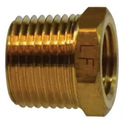 706110-0804 - 1/2-In Mpt X 1/4-In Fpt Lead-Free Brass Hex Bushing, 0.81 In Size 1