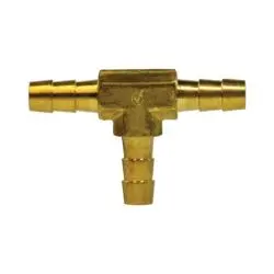 707024-04 - 1/4-In Hose Barbed Tee Fitting, Lead-Free Brass, 150 Psi, -40 To 200 °F 1