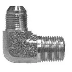 7200108 - 90° Elbow Fitting - 5/8 In Mjic X 1/2 In Male Bspt, Steel, 4500 Psi, 375°F 1
