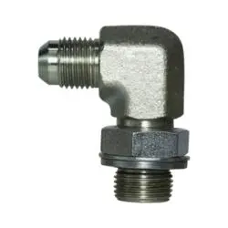 7202-05-04 - Steel 90-Degree Elbow Fitting, 5/16-In Male Jic X 1/4-In Male Bspp 1