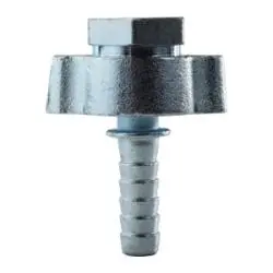 73004 - 3/4 Inch Ground Joint Coupling With Wing Nut, Female Spud, Hose Barbed Connections 1
