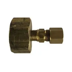 737422-1206 - 3/4-In Female Garden Hose X 3/8-In Compression Lead-Free Brass Adapter With Gasket 1