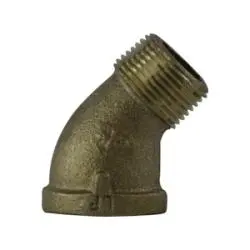 738124-08 - 1/2-In Fpt X 1/2-In Fpt Lead-Free Bronze 45-Degree Street Elbow 1