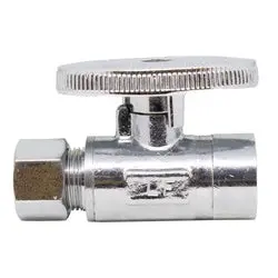 746566 - 1/2 X 3/8-In Brass Straight Supply Stop With Sweat X Compression Connections 1