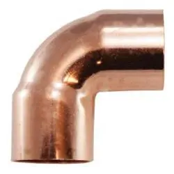 77100 - 1/8 In X 1/8 In Wrot Copper 90° Solder Joint Elbow Fitting 1