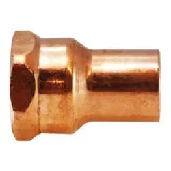 77420 - 1/2 In Ftg X 1/2 In Fpt Wrot Copper Adapter, 500 Psi, 32°F To 200°F 1