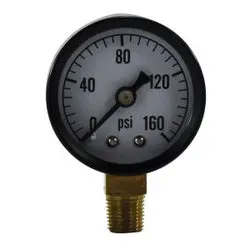80501 - 1-1/2 In Pneumatic Pressure Gauge, 0 To 15 Psi, 1/8 In Npt Connection, Steel Construction 1