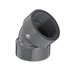 819040 - Sch 80 Pvc 45-Degree Elbow Fitting, Dual 4-In Female Npt Connections 1