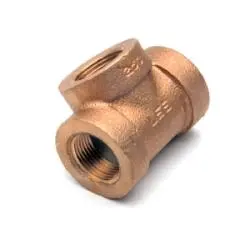 82106-121208 - 3/4 In Fpt X 3/4 In Fpt X 1/2 In Fpt Bronze Pipe Tee Fitting 1