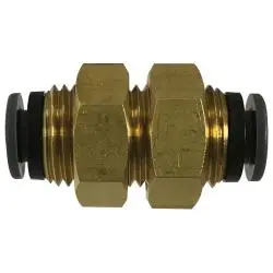 825320C - D.O.T. Bulkhead Union Composite Fitting - 5/32-In X 5/32-In, Push-To-Connect 1