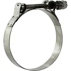 840150 - Stainless Steel T-Bolt Hose Clamp 1-9/16 In To 1-3/8 In For Low-Pressure Fluid Lines 1