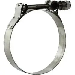 840300 - Stainless Steel T-Bolt Hose Clamp, 2-25/32 In To 3-1/16 In Diameter, 0.025 In Thickness 1