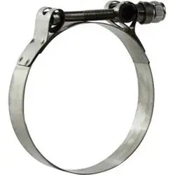 840325 - Stainless Steel T-Bolt Hose Clamp 3-1/32 In To 3-5/16 In, 0.025 In Thick, 75 In-Lb Torque 1