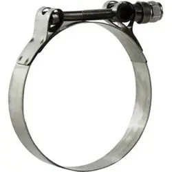840575 - Stainless Steel T-Bolt Hose Clamp 5-13/16 In To 5-17/32 In, 0.025 In Thickness 1