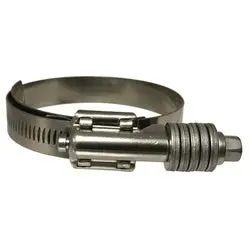 842200 - 1-1/4 In To 2-1/8 In Constant Torque Hose Clamp, 304 Stainless Steel, 3/8 In Bolt Size 1