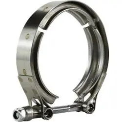 843450 - 4-1/2 In V Band Hose Clamp, 7/8 In W, 0.04 In Thick, Stainless Steel 1