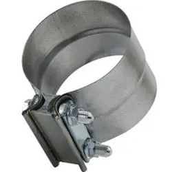 846200 - 2 In Steel Lap Clamp, 76 Mm Width, 0.7 Mm Thickness, Secured With Two Bolts 1