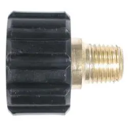 86012 - 1/4 In Mnpt Quick Disconnect High Pressure Insulated Knob, Brass, 4000 Psi, M22 X 1/4-18 Thread 1