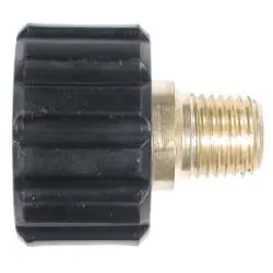 86013 - Brass And Plastic High Pressure Quick Disconnect Knob - 3/8 In Mnpt, M22 X 3/8-18, 4000 Psi 1