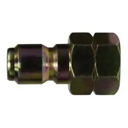 86047 - 1/2 In Fpt Steel Straight Through Quick Disconnect Plug, 4000 Psi, 300°F 1