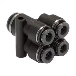 89D0406c - 3/8-In X 1/4-In Push-To-Connect Union Double Wye Fitting 1