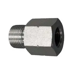 9023-16-04 - Steel Reducer Bushing, 1-In Male Bspp X 1/4-In Female Bspp 1