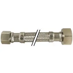 922116 - 16 In Stainless Steel Lavatory Connector, 3/8 In X 1/2 In Compression Ends 1