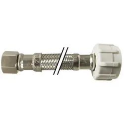 923520 - 12 In Stainless Steel Lavatory Connector, 1/2 X 7/8 In Fip Ends 1