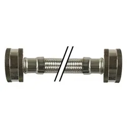 923912 - 3/4 X 3/4 In Stainless Steel Braided Washing Machine Connector, 12 In Length 1