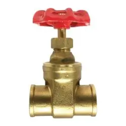 940144Lf - 1 In Forged Brass Gate Valve With Compression Connection, 200 Psi Wog Rating 1