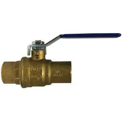 940213Lf - 3/4 In C X C Brass Ball Valve, 600 Psi Wog, -20 To 248 °F 1