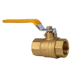940229 - 2-1/2 In Forged Brass Ball Valve, Full Port, 304 Stainless Steel Ball 1