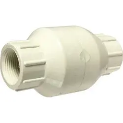 940333 - Pvc Spring Loaded Inline Check Valve - 1 In Fip X Fip Connections, 200 Psi, 77°F 1