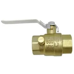 941154Lfd - 3/4 In Ball Valve With Drain, Lead-Free Brass, 4.488 In Length, 2.579 In Height 1