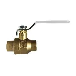941169Lf - 2-1/2 In Sweat X Sweat Lead-Free Brass Ball Valve With Stainless Steel Ball 1