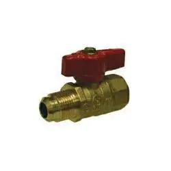 943351 - 5/8 X 3/4-In Forged Brass Gas Ball Valve With Flare To Fpt Connection 1