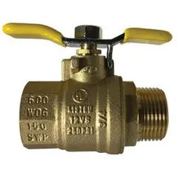 948173T - 3/4-In Mpt X Fpt Chrome-Plated Brass Tee Handle Ball Valve, 600 Psi, -20 To 300°F 1