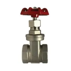 949253 - 1/2 In Female Thread Gate Valve, 316 Stainless Steel, Manual Handwheel, 2.07 In Length 1